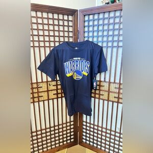 NBA Warriors Black and Blue Short Sleeve Tee